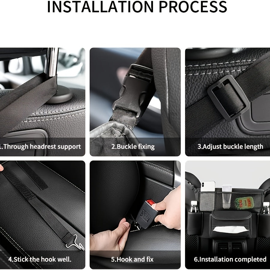 [Large Capacity Car Purse Holder] Car Handbag Holder Between Seats, Large Capacity Car Purse Holder Automotive Consoles & Organizers For Document Phone Storage Car Organizer