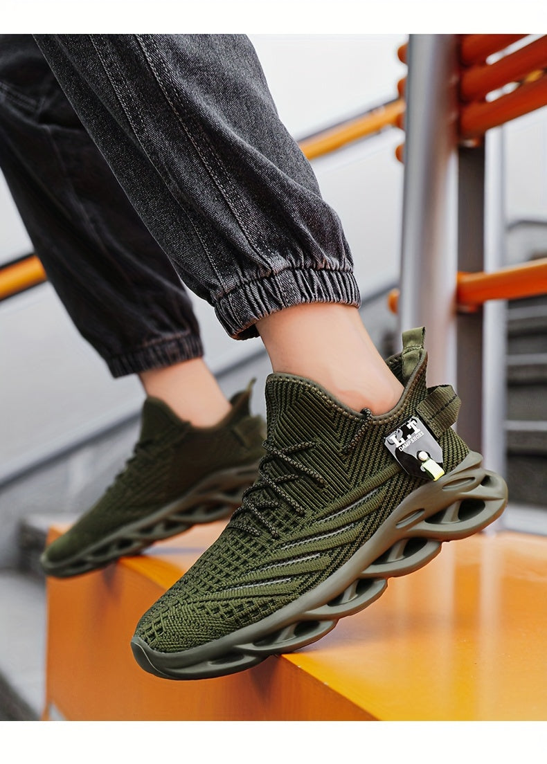 Men'S Lightweight Fashion Plus Size Casual Sports Shoes | Elastic Sole, Slip-On Closure, Fabric Upper, MD Sole, Wide Fit