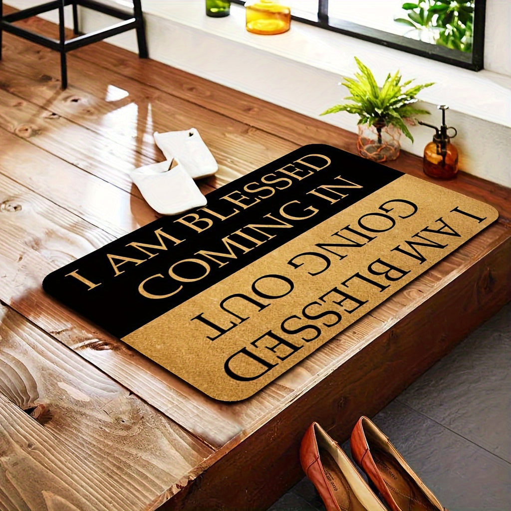 Welcome Doormat with Anti-Slip Rubber Back (23.6 X 15.7 inch) -  Prank Gift Home Decor Area Rugs for The Entrance Way Indoor Mats -  Funny & Inspirational Design - For Homeowners & Guests - Perfect Gift for Housewarming