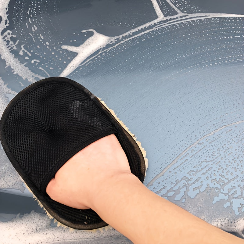 9.84" x 3.5" Microfiber Ultra-Soft Car Cleaning Glove, Perfect for Auto Detailing & Maintenance