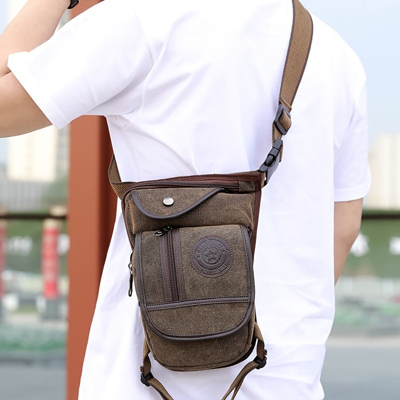 Lightweight High Quality Canvas Drop Leg Bag - Adjustable Tactical Military Waist Pack