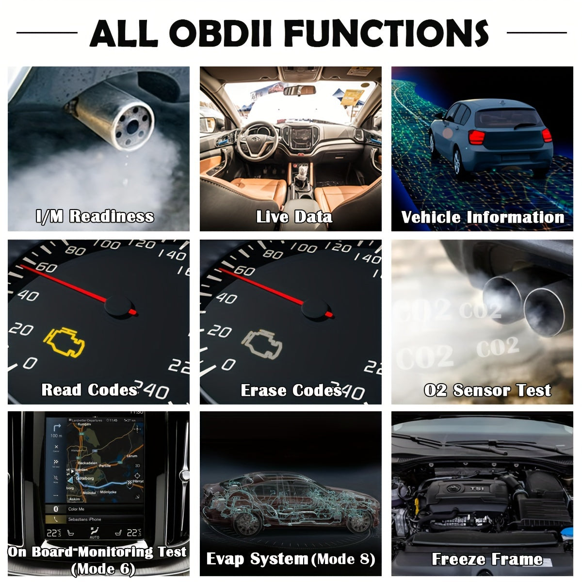 35,901 DTC Library Onretul Automotive OBD2 Scanner Tool,