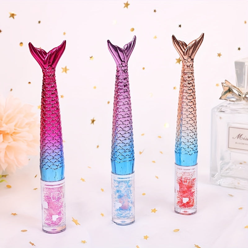 Mermaid Color Changing Lip Gloss, Moisturizing And No Discolored Lip Stain, Lightweight Lustrous Dewy Texture Lip Glaze Valentine's Day Gifts
