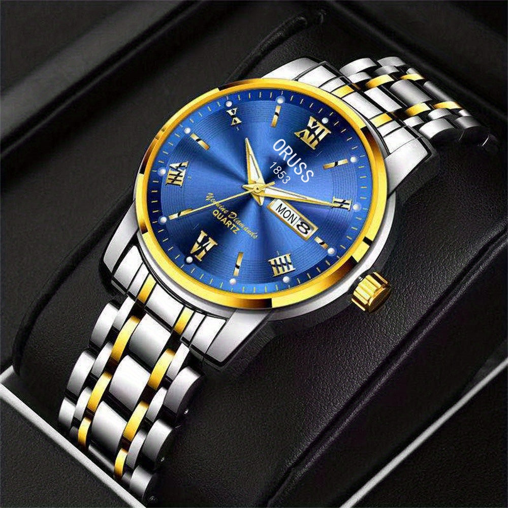 Classis Men's Watch Waterproof Luminous Durable Business Sports Wrist Watch, Ideal choice for Gifts