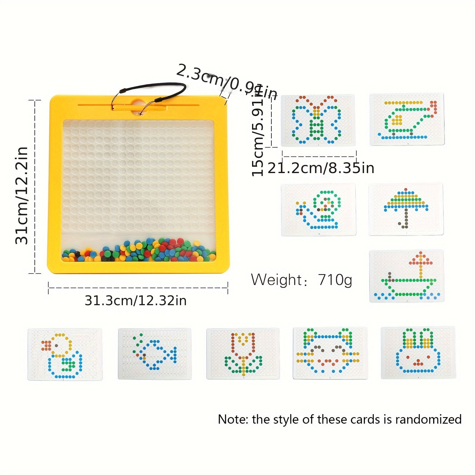 Drawing Board, Cute Pattern On The Double-Sided, Montessori Toys, Improve Picture Colors Recognition Skills