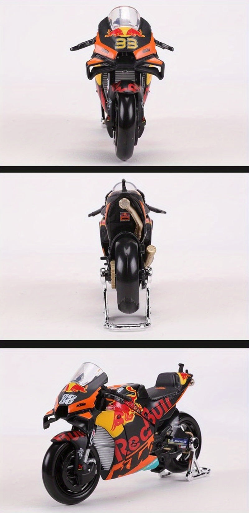 Maisto 1:18 2021 Red Bull KTM Factory Racing #88 #33 Die Cast Vehicles Collectible Motorcycle Model Toys Christmas Halloween Gift