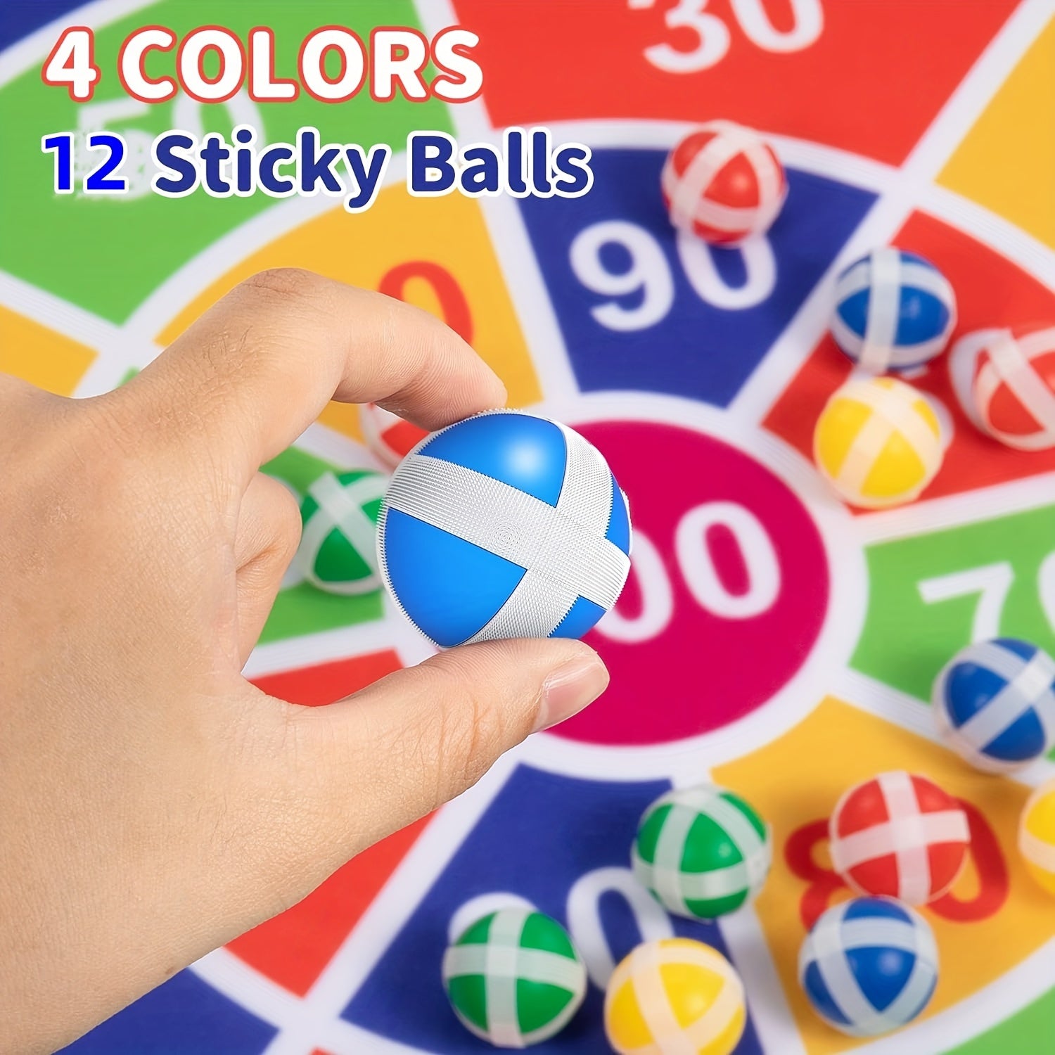 29" Large Dart Board With Sticky Balls, Indoor&Outdoor Fun Party Play Game Toys, Birthday Gifts For Boys&Girls