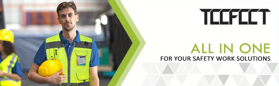 TCCFCCT Bison Series ANSI/ISEA 107-2020 Compliant Safety Vest for Men & Women - Reflective Vest