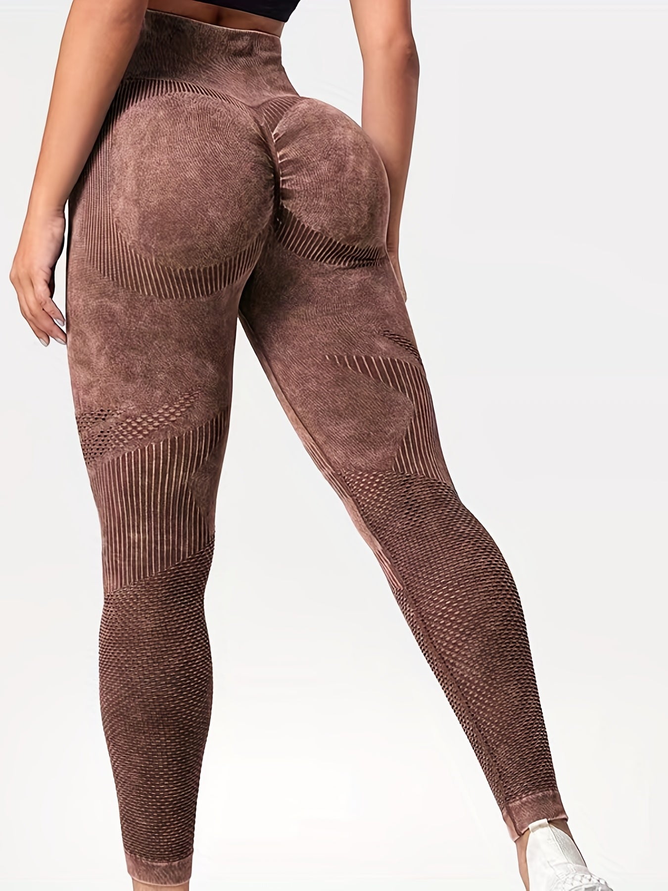 Women's High Waist Yoga Leggings - Elastic and Breathable Fitness Pants for Sports and Activewear