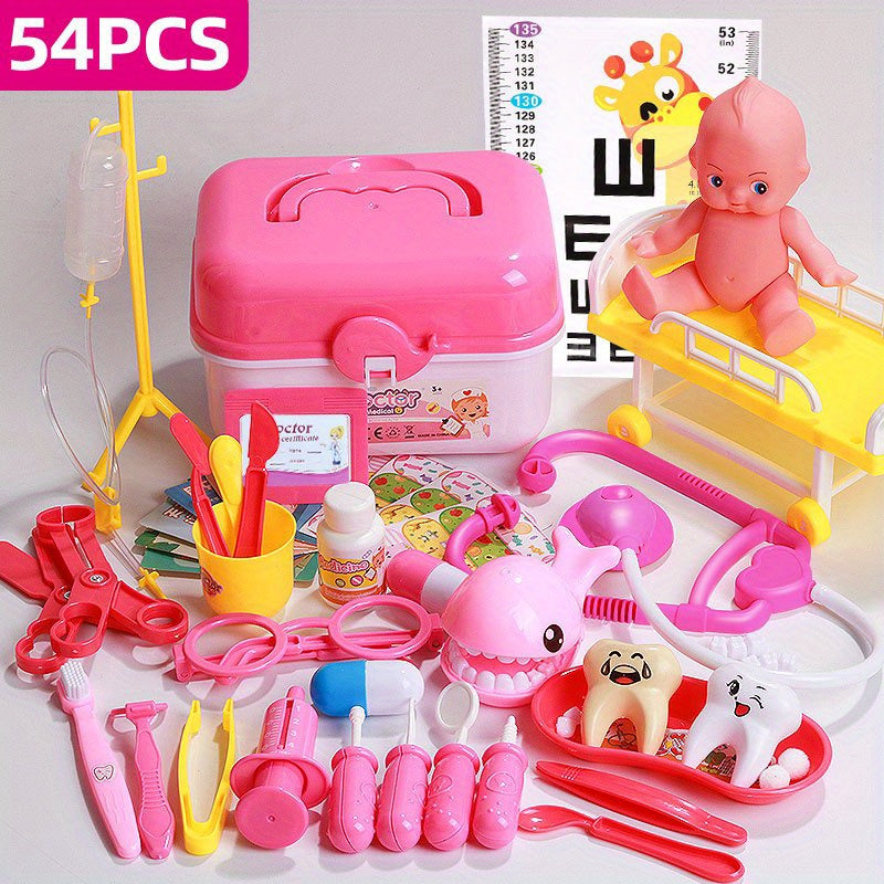 Youngsters' Doctor Playset with Stethoscope - Educational Dentist & Role-Play Kit,