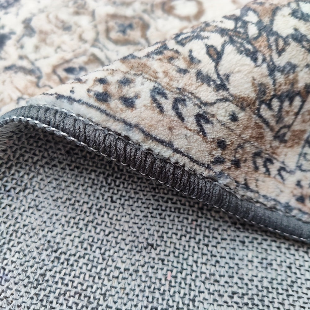 Luxury Faux Cashmere Area Rug - Large, Soft & Washable Carpet For Living Room, Bedroom, And More - Non-Slip, Stain Resistant With Exquisite Hemming Detail Rugs For Living Room Rugs For Bedroom
