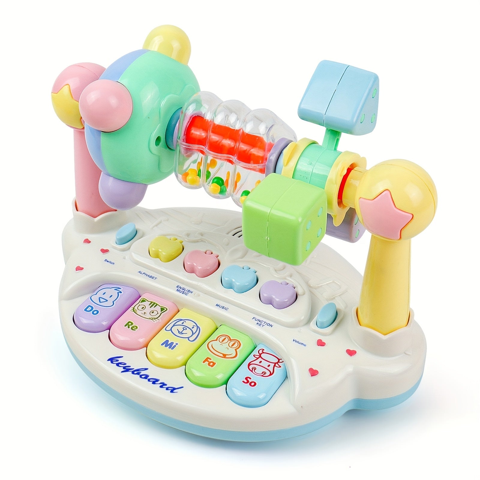 Attractive and educational piano keyboard toys, pre-loaded songs and lights for early learning and development Halloween Christmas Gift