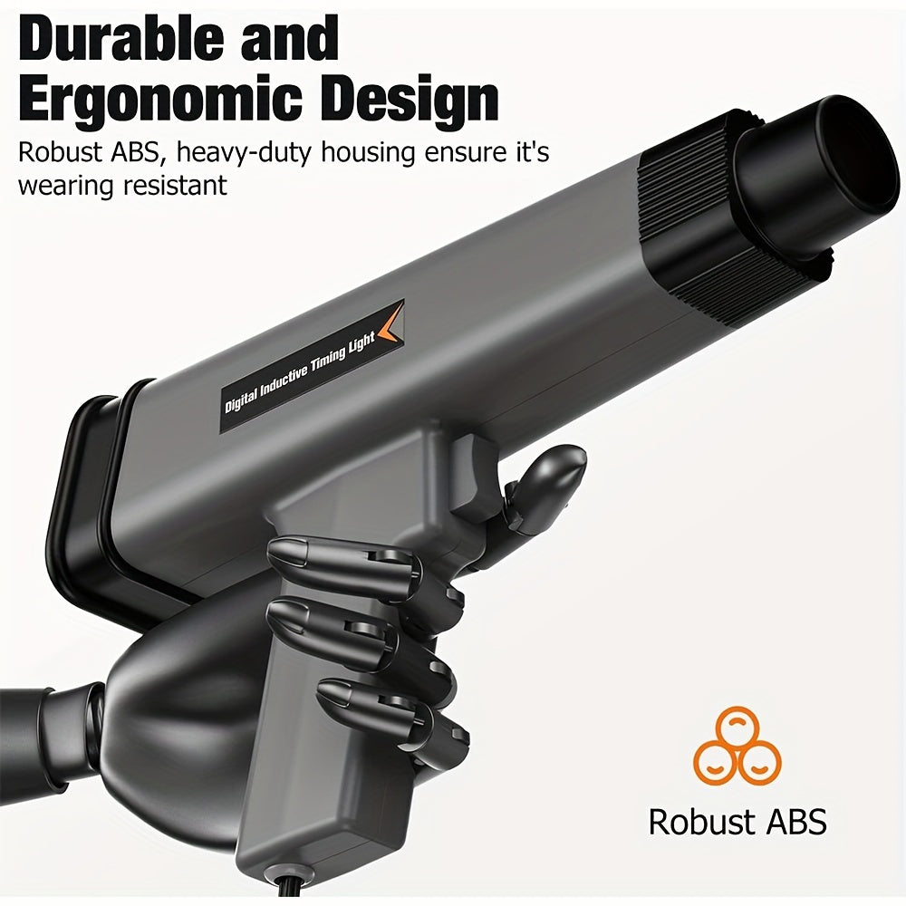 12V Digital Timing Light, KZYEE KT60 LED Display Automotive Ignition Timing Light For 9V-16V Ignition System Strobe Lamp Detector, Portable Timing Check Auto Vehicle Motorcycle Marine Repair Tool