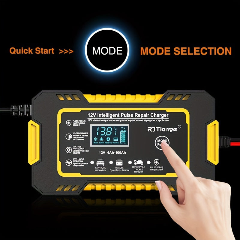[Smart Battery Charger] RJTIANYE Smart Pulse 12V 6A Battery Charger