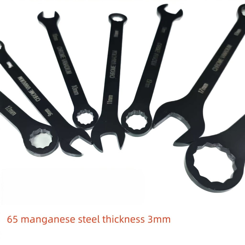 14pcs Industrial-Grade Dual-Purpose Combination Wrench Set