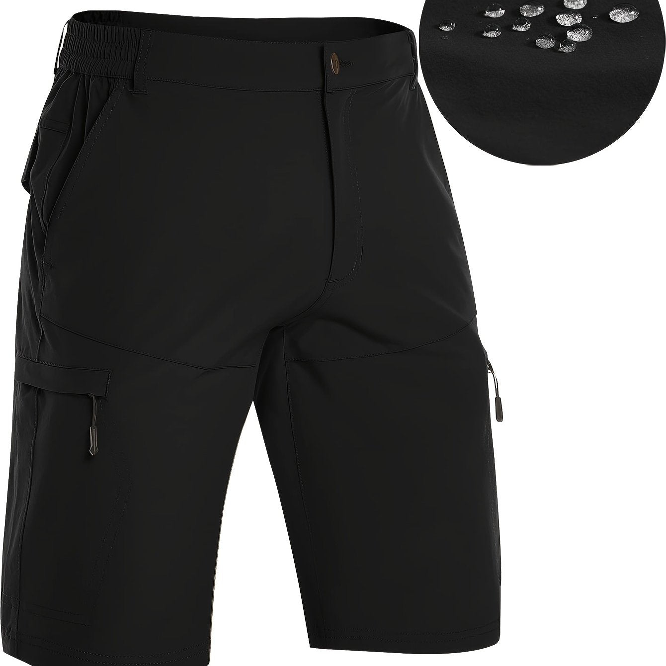 Lightweight, Breathable Men's Nylon Sports Shorts with Moisture-Wicking, Water-Resistant, and Pockets for Hiking, Running, Training, Golf, Cycling, Daily & Casual Wear, Spring, Summer, Fall, Winter