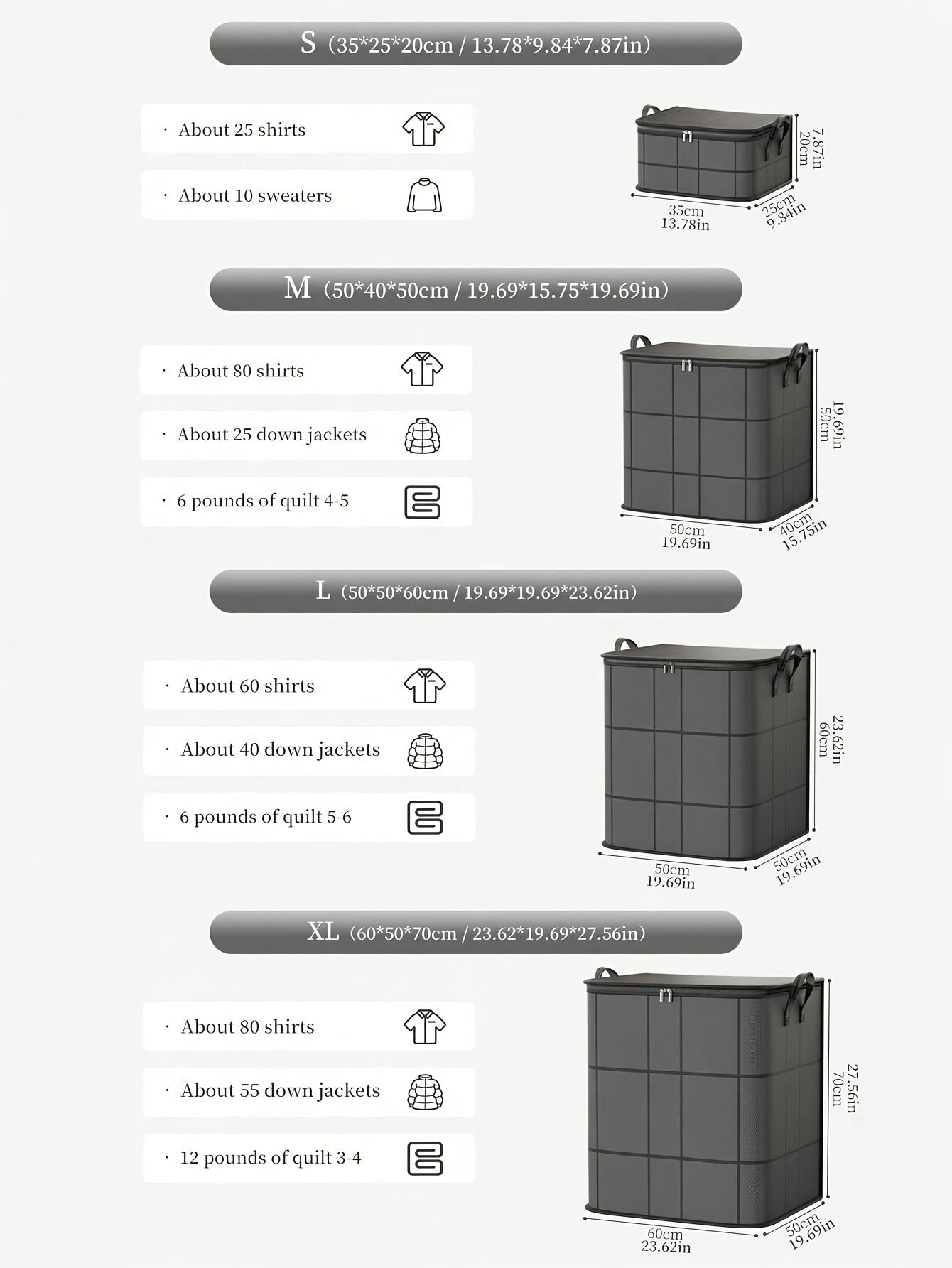 1pc of Clothing Storage Bag, Travel Bag, Large Capacity, with Handles, Foldable, Suitable for Quilts, Storing Clothes, Cotton Jackets, Blankets, Toys, Etc, Under-Bed Storage