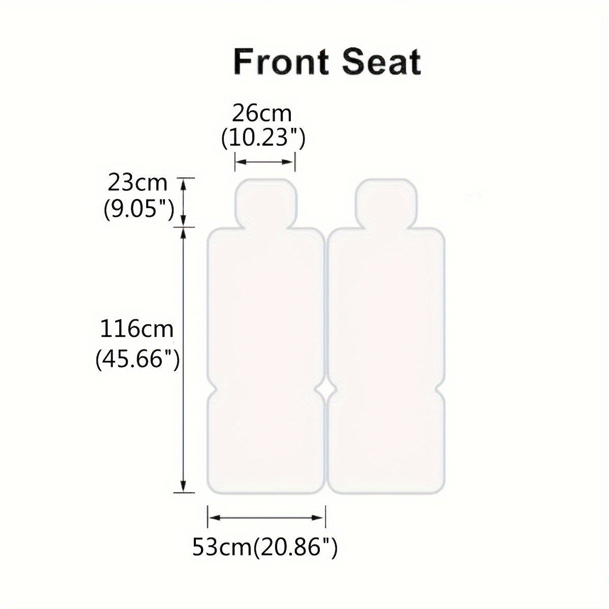 2 Premium Full-Surround PU Leather Front Car Seat Covers - Waterproof, Universal Fit, Durable, Easy to Install, and Stylish Automotive Seat Covers for Cars, Trucks, and SUVs