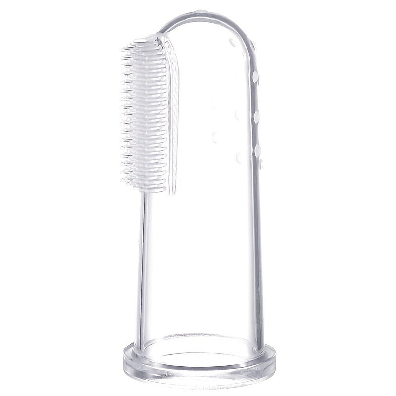 2pcs Silicone Finger Toothbrush: Safe Oral Cleaning With Thumb Sleeve Tongue Moss Cleaning Brush.