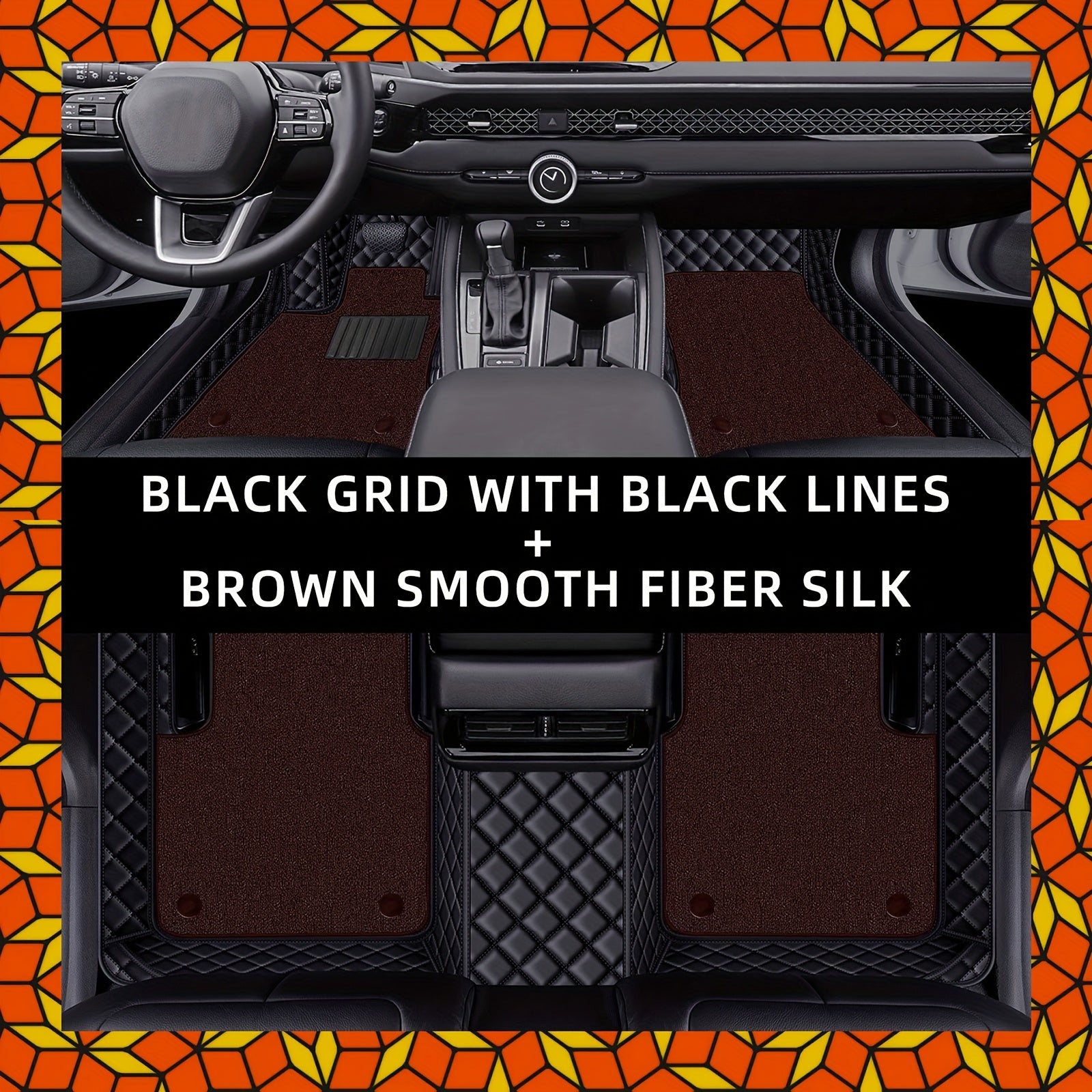 for Kia EV6 2023 PUPU LeatherPU Leathr Dual-Layer Left Hand Drive Car Floor Mats,