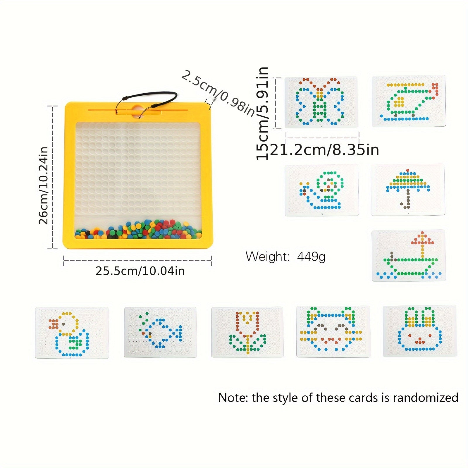 Drawing Board, Cute Pattern On The Double-Sided, Montessori Toys, Improve Picture Colors Recognition Skills