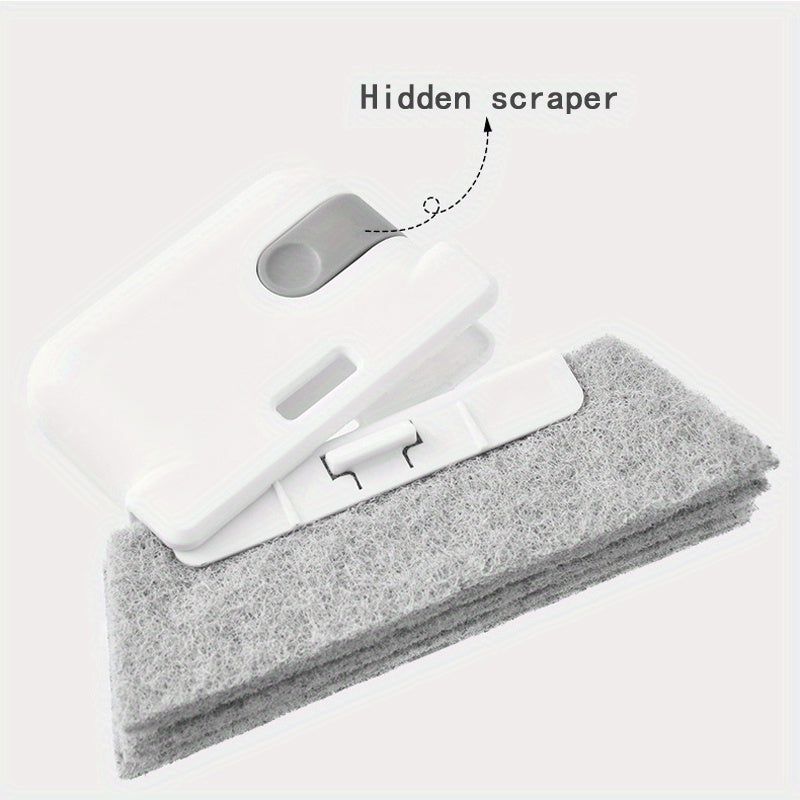 1pc Premium 2-in-1 Window Slot Cleaning Master - Detachable Door and Window Slot Brush, Glass Window Slot Dead Corner Cleaner, Window Sill Gap Brush, Reaches Tight Spaces, Easy to Clean, Durable and Long-Lasting