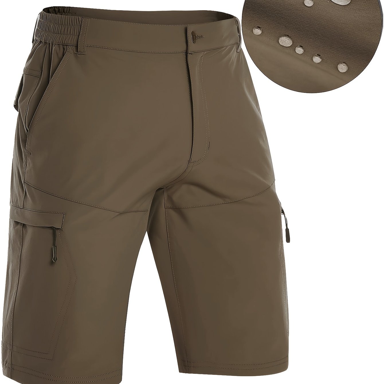 Lightweight, Breathable Men's Nylon Sports Shorts with Moisture-Wicking, Water-Resistant, and Pockets for Hiking, Running, Training, Golf, Cycling, Daily & Casual Wear, Spring, Summer, Fall, Winter