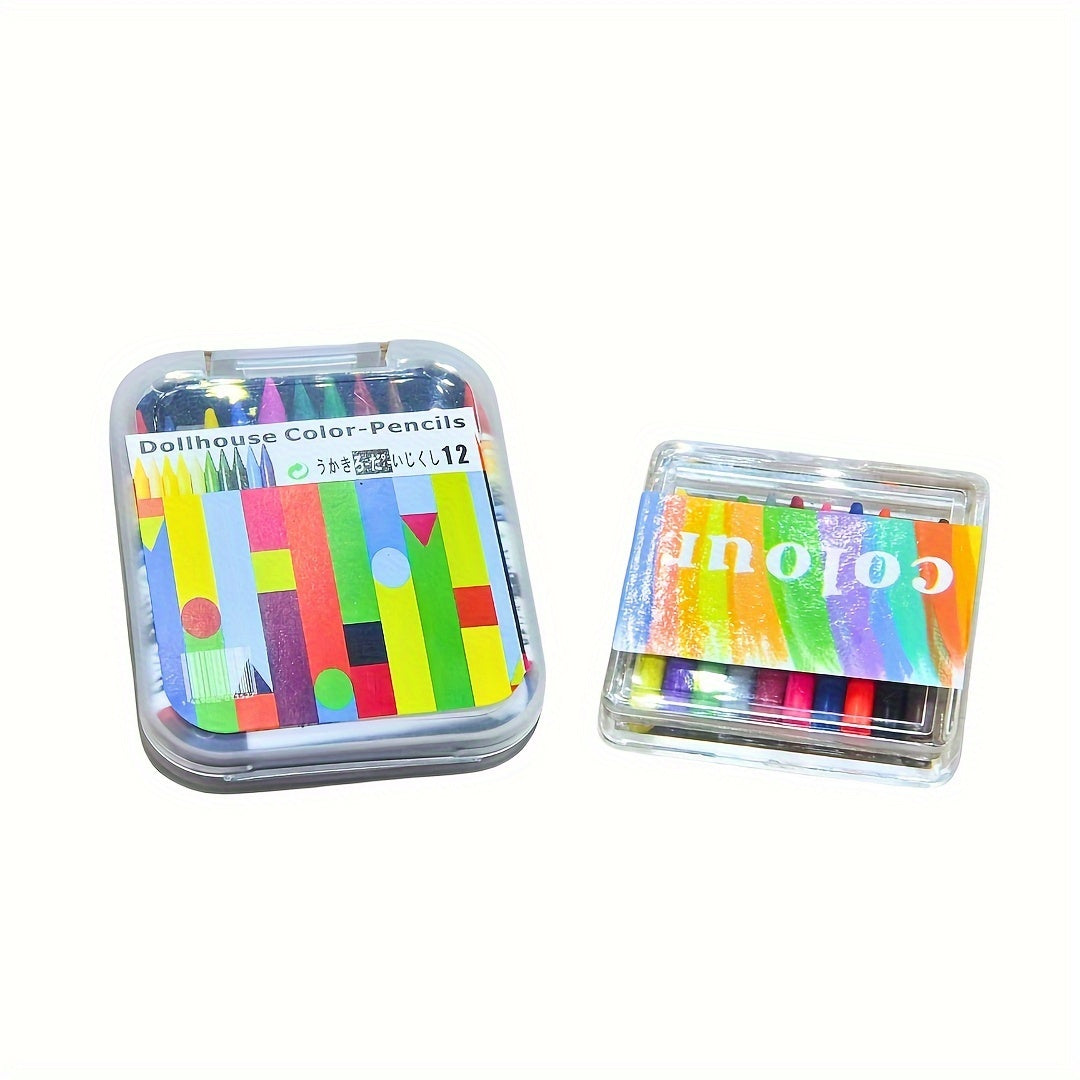 22-Color Dollhouse Mini Crayon Set - Spring Break Essentials, Easter Egg Decorating Kit & Prefilled Eggs with Toys, Teen Easter Basket Stuffers for 11.5" Fashion Dolls DIY Art Supplies