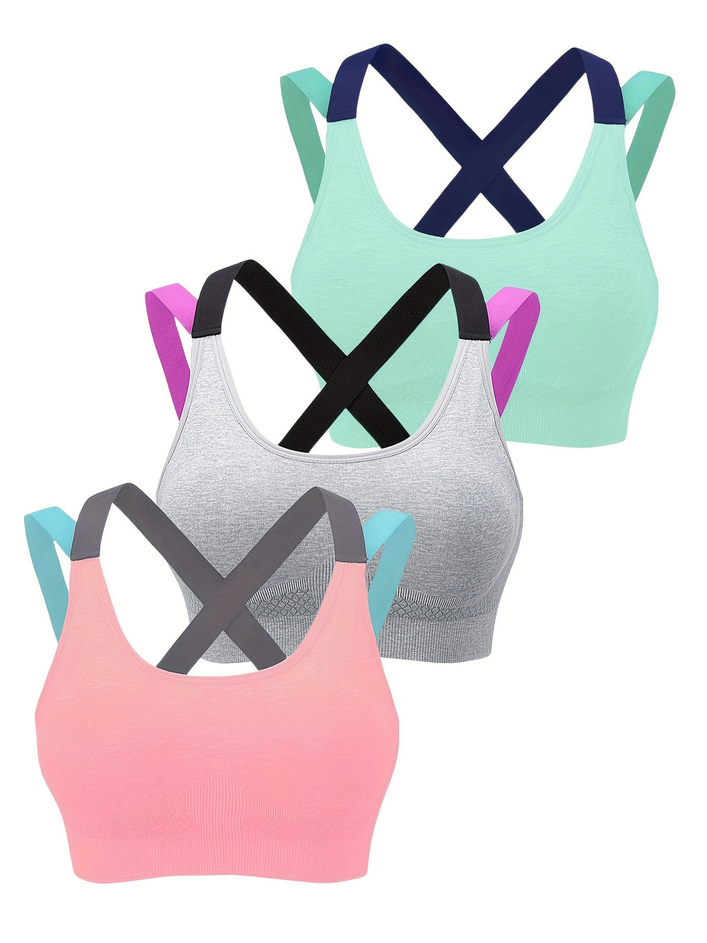[Summer Sports Bra] Summer Sports Bra - Beautiful Back No Steel Ring Vest Type Sleep Yoga Running Fitness Thin Underwear Female