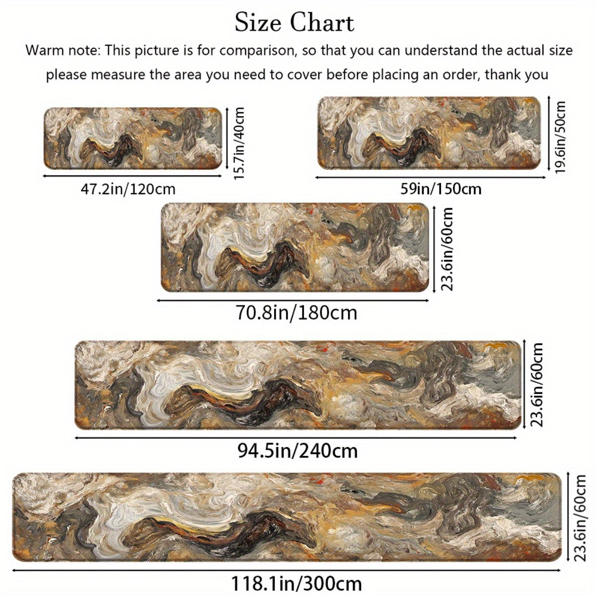 This Is a 1pc Abstract Oil Painting Pattern in Beige And Gray-Brown, Suitable for Various Settings. It Can Be Used for Home Decoration, Everyday Or Festive Atmosphere, Non-Slip Bathroom Mats, Indoor Entrance Rugs, Bedside Mat