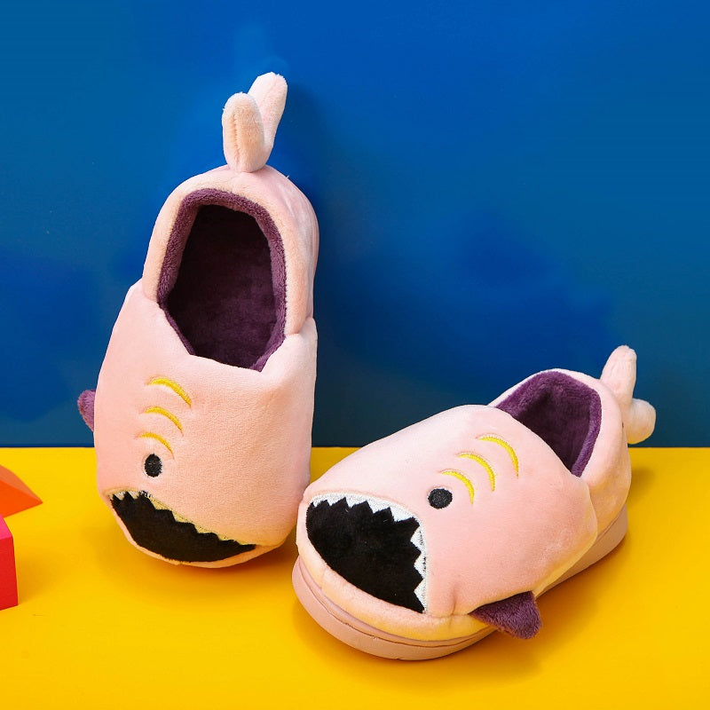 Boys' Dinosaur Slippers with Plush TPR Sole & Alligator/Crocodile Teeth - Warm Winter Indoor/Outdoor, Green & White Low-Top Easy Slip-On for, Cute Dino Footwear for Bedtime & Play