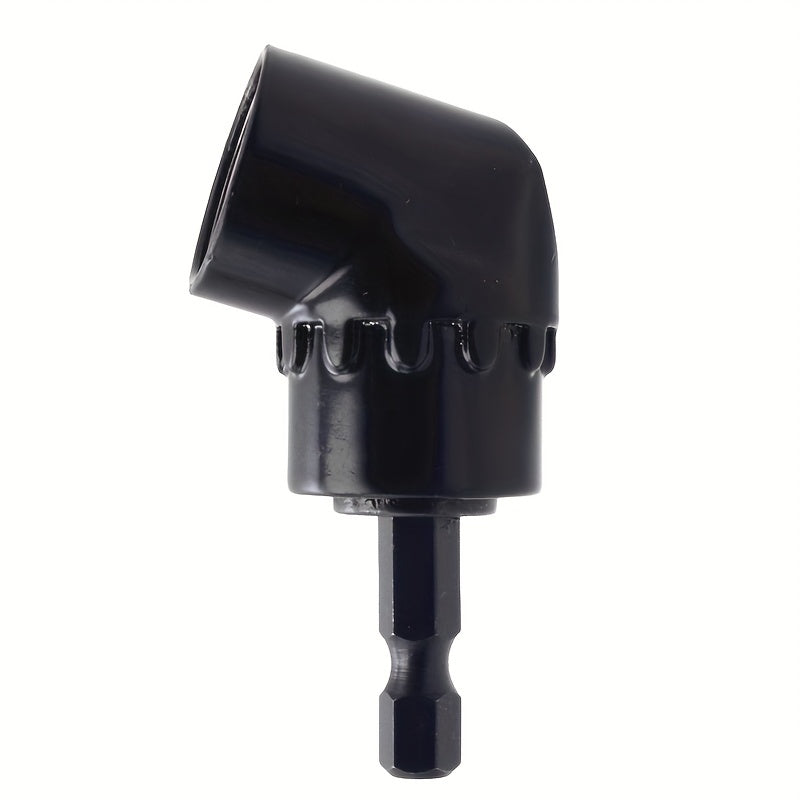 1pc 105 Degree Drill Adapter Attachment, Impact Driver Extension Hex Bit Socket 1/4" For Wrenches And Drills, Charging Screwdrivers Or Manual Wrenches