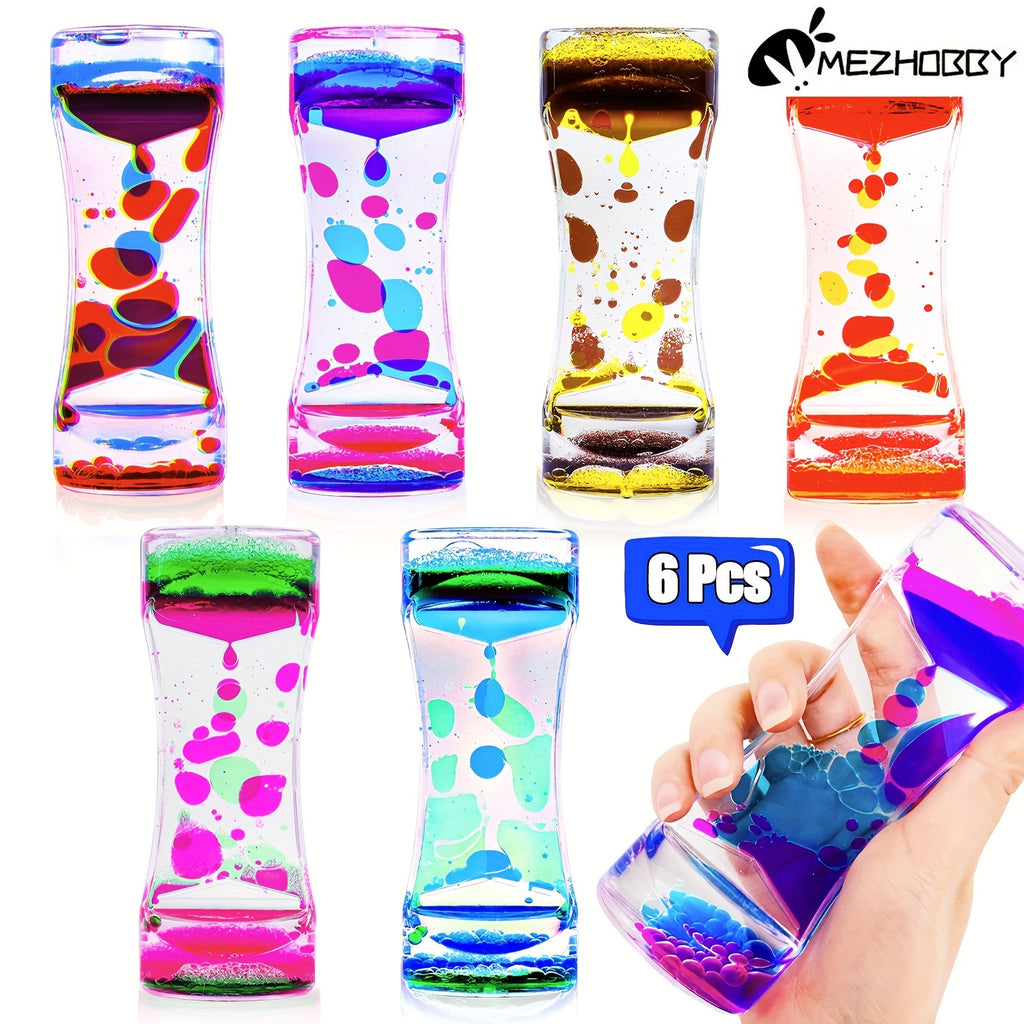 Liquid Motion Bubbler Sensory Toys - Calming Fidget Toys with Mesmerizing Visual Effects for Adults and Kids - Perfect Party Favors, Classroom Rewards, Christmas Stocking Stuffers and Goodie Bag Fillers