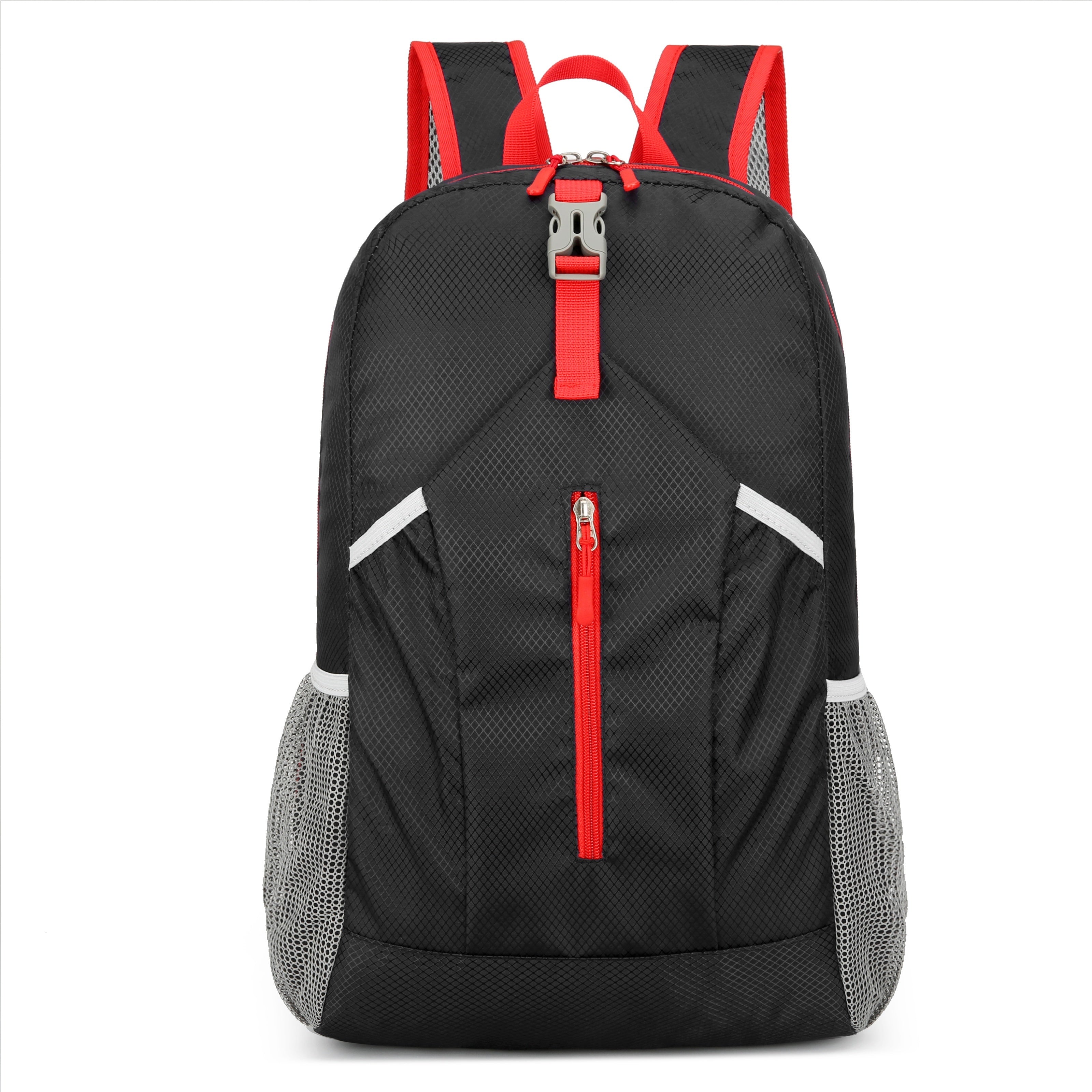 25L Foldable Outdoor Sports Backpack, Waterproof Mountaineering Hiking Travel Daypack, Color Contrast School Bag