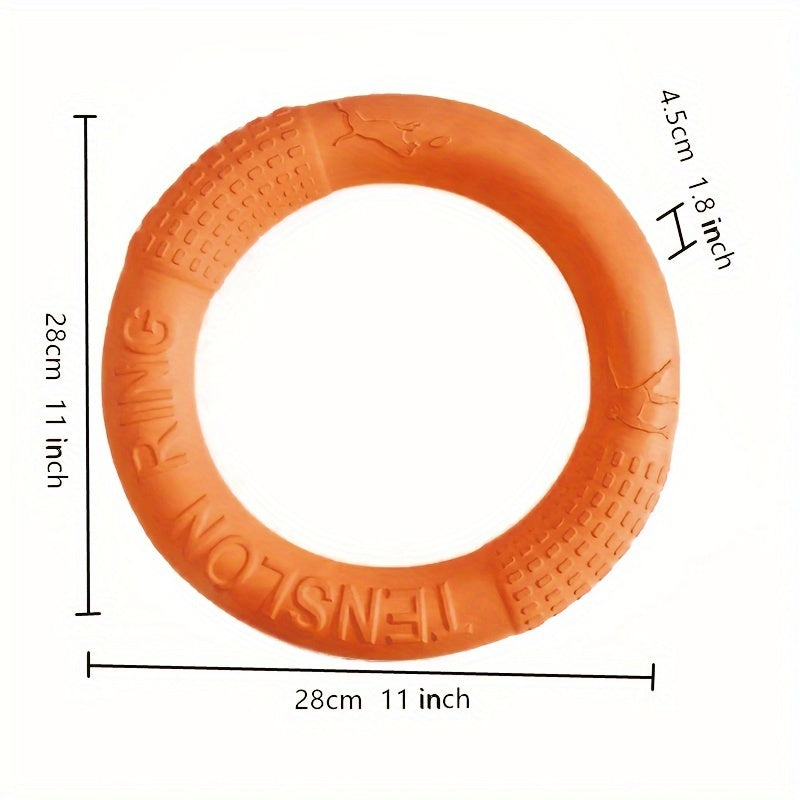 1pc Extra-Large Dog Flying Disc - Engaging Chew-resistant Toy for Interactive Fun, Stimulating Exercise & Teeth Cleaning - Perfect for Outdoor Play with Your Pup!