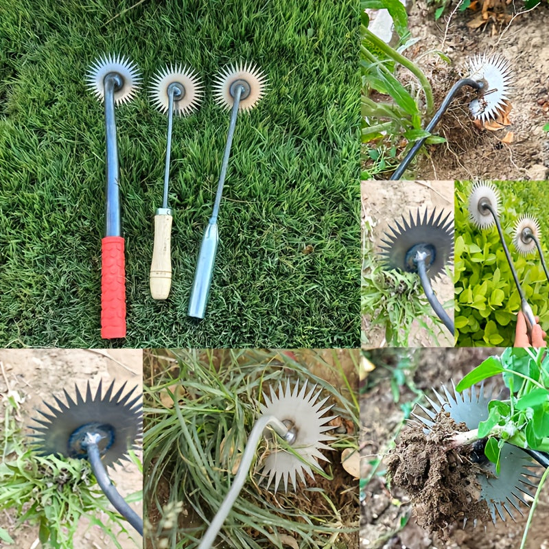 1pc Uprooting Weeding Tool, Forged Weeder Rake, Hand Weeder Tool For Gardening, Patio, Garden Path For Weeding, Soil Loosening, Digging, Hand Tool