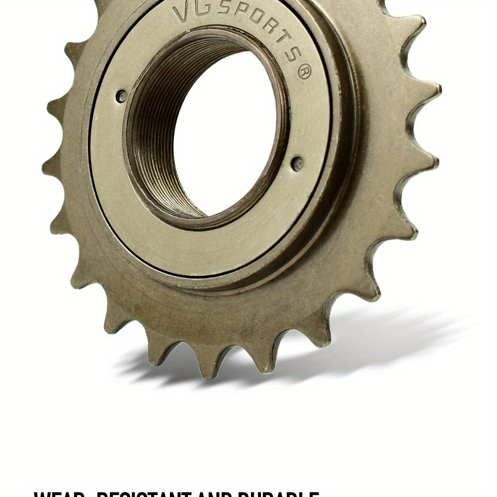 1pc VG Sports 16T/18T/20T/22T/24T 34MM Bicycle Flywheel Single Speed Bicycle Flywheel Sprocket 1 Speed Gear For BMX Flywheel Sprocket Gear Bike Accessories