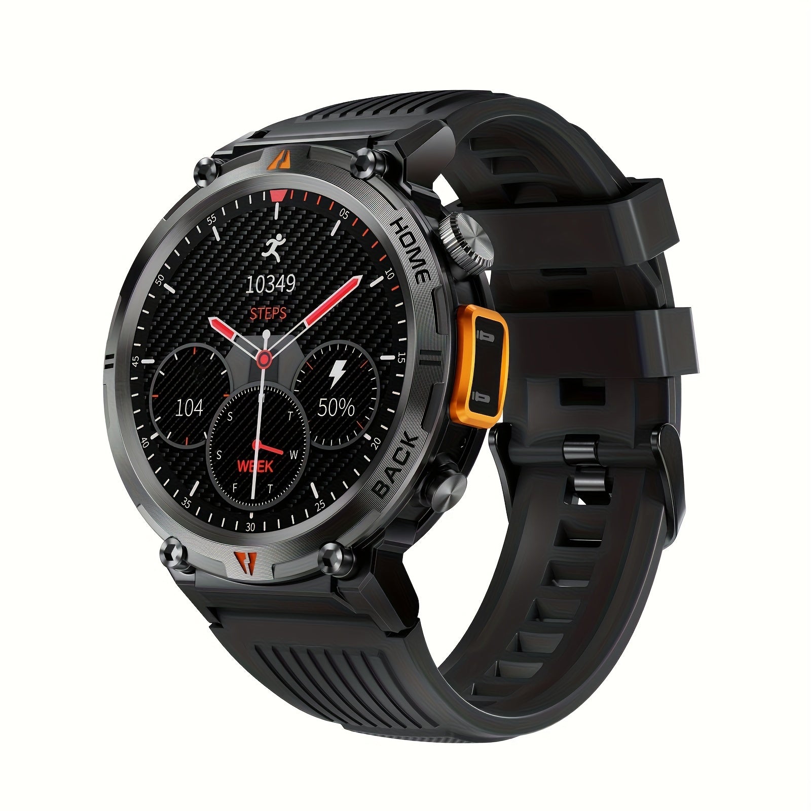 EIGIIS Men'S Outdoor Sports Watch with IPX8 (3ATM) Flashlight,