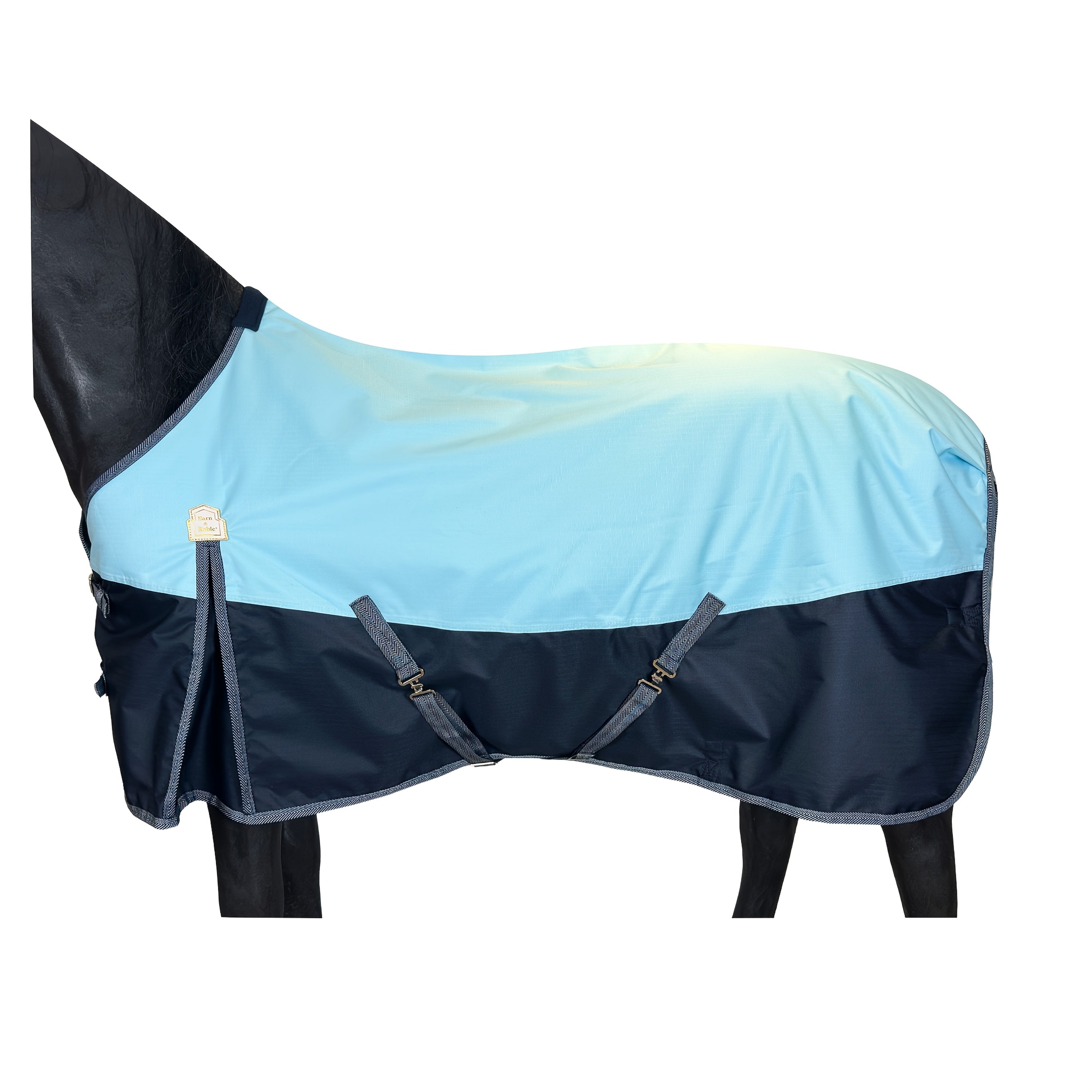 BARN & STABLE Heavy-Duty 600D Waterproof Horse Blanket - 3000mm/3000mvp Winter Turnout Rug with 200g Fill, & Adjustable Fit, All-Weather Horse Cover for Horses (Arabian, Thoroughbred, Shetland) - Durable Equestrian Gear, Hors