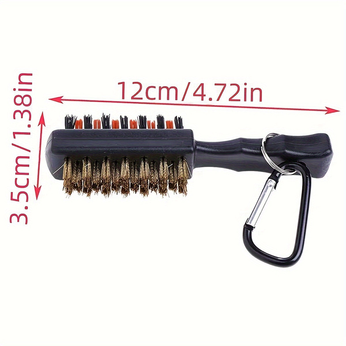 1pc Golf Ball Cleaning Brush, Double Sided Metal Bristles For Deep Cleaning, Golf Accessories