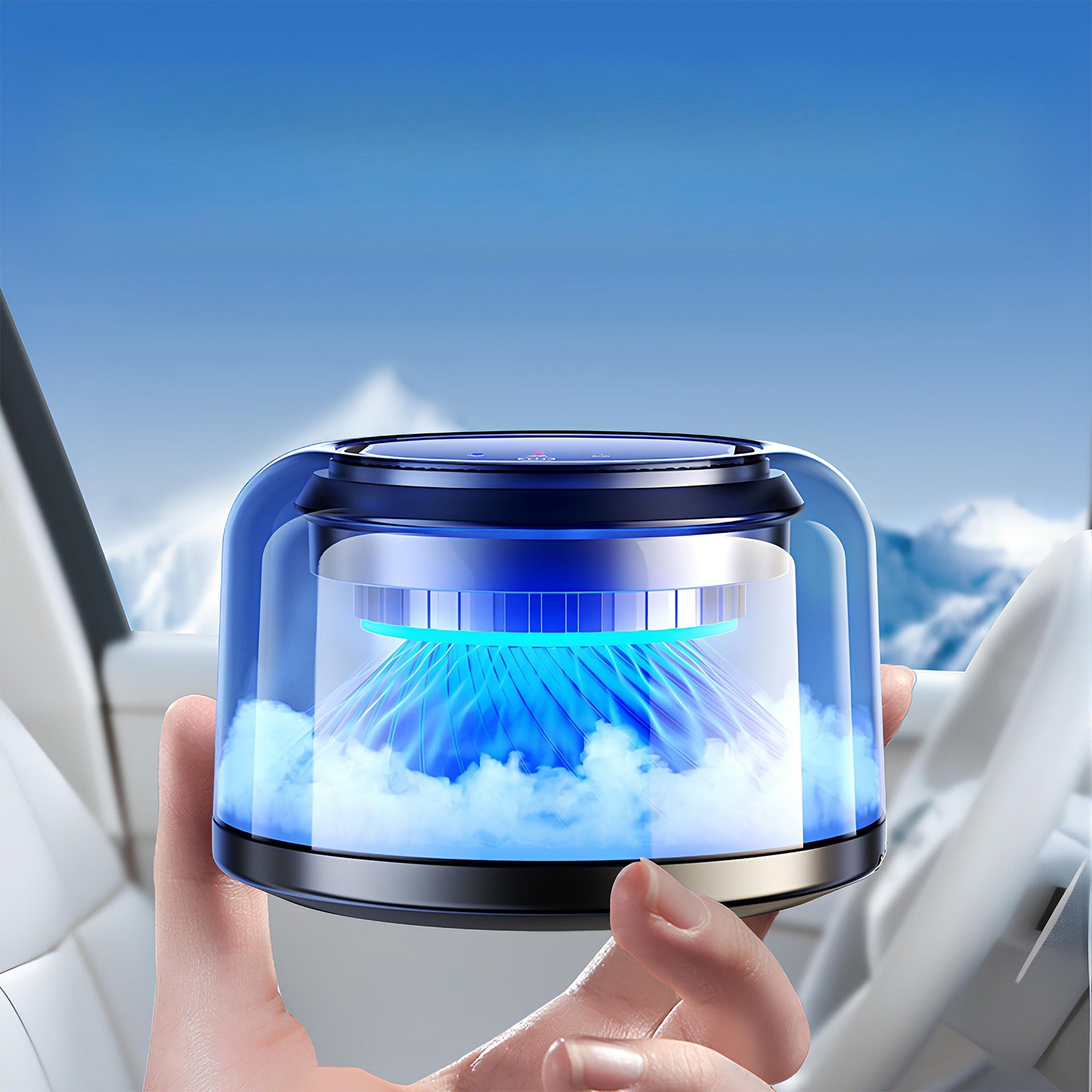 3 Modes Smart Car Air Freshener, Adjustable Intensity, Auto On/Off,