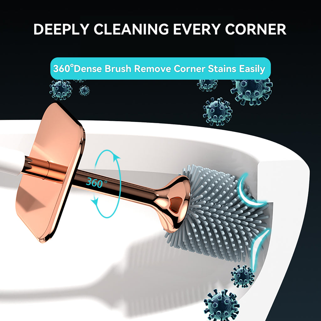 Aokala Toilet Brush And Holder, Elegant Toilet Bowl Brush Set
