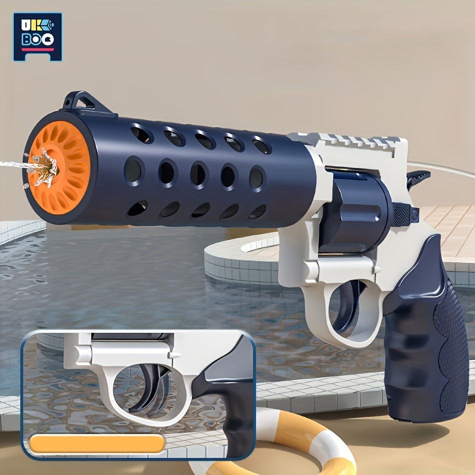 Revolver Electric Backpack Double Gun Can Continuously Shoot Summer Fall Pool Beach Park Family Friends Interactive Toys With Battery
