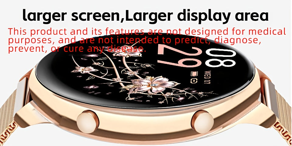 Smartwatch with Wireless Call/Dial, Female Functions, Sleep, 19 Sports Modes, Music Player, Pedometer - Perfect Birthday Gift for Men & Women, Christmas, Halloween, Smartwatches For Android & Ios