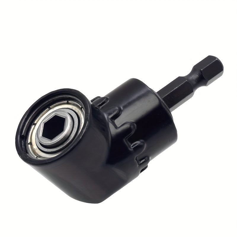 1pc 105 Degree Drill Adapter Attachment, Impact Driver Extension Hex Bit Socket 1/4" For Wrenches And Drills, Charging Screwdrivers Or Manual Wrenches