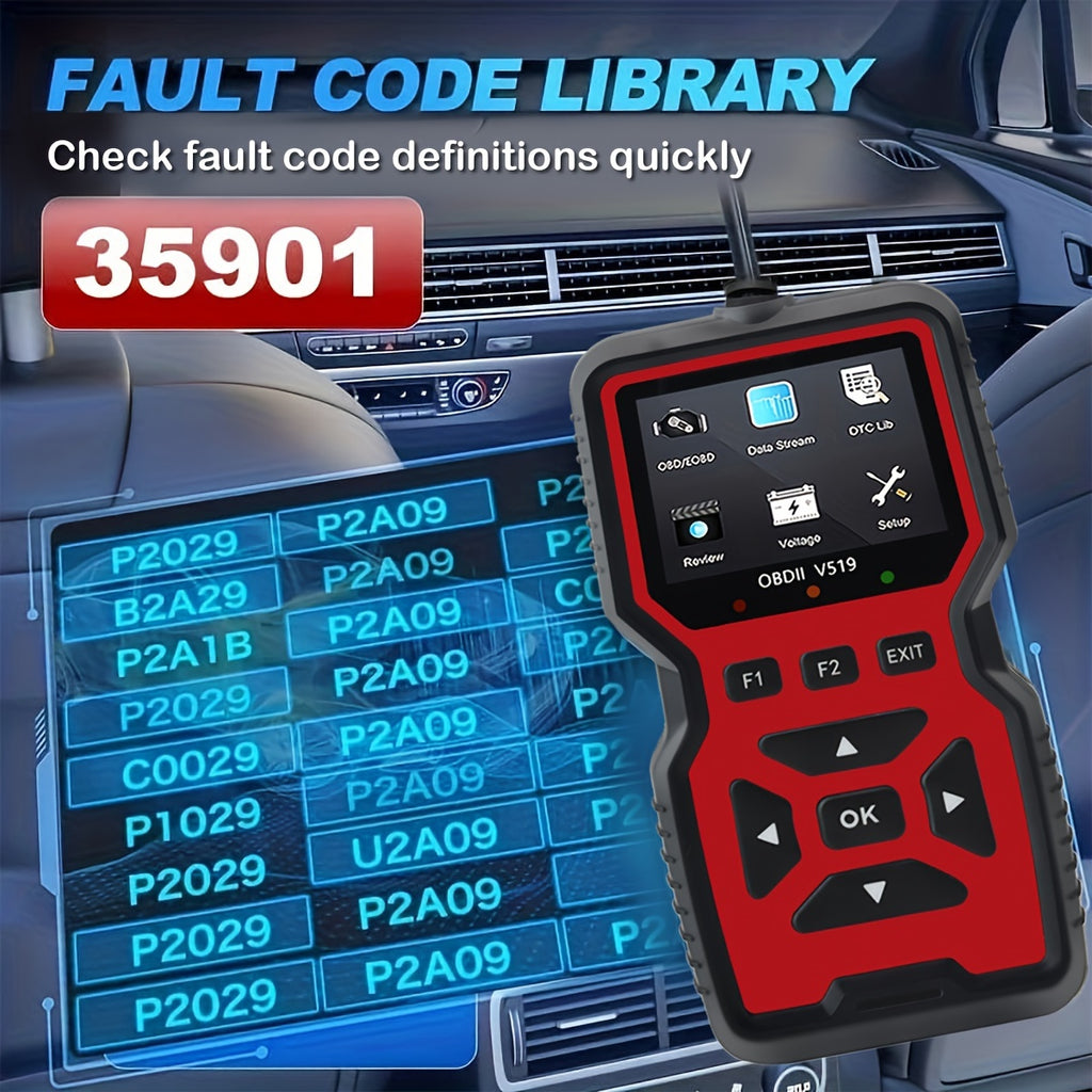 35,901 DTC Library Onretul Automotive OBD2 Scanner Tool,
