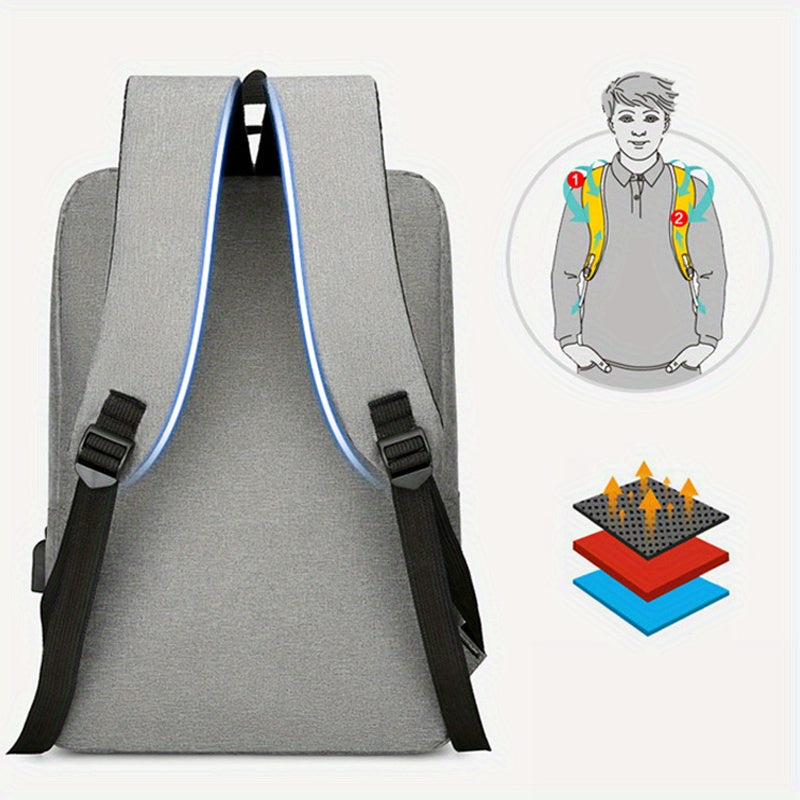 Waterproof Sports Backpack with USB Charging Ports and Reflective Strip - Ideal for Outdoor Travel and Sports - Perfect Gift for Men
