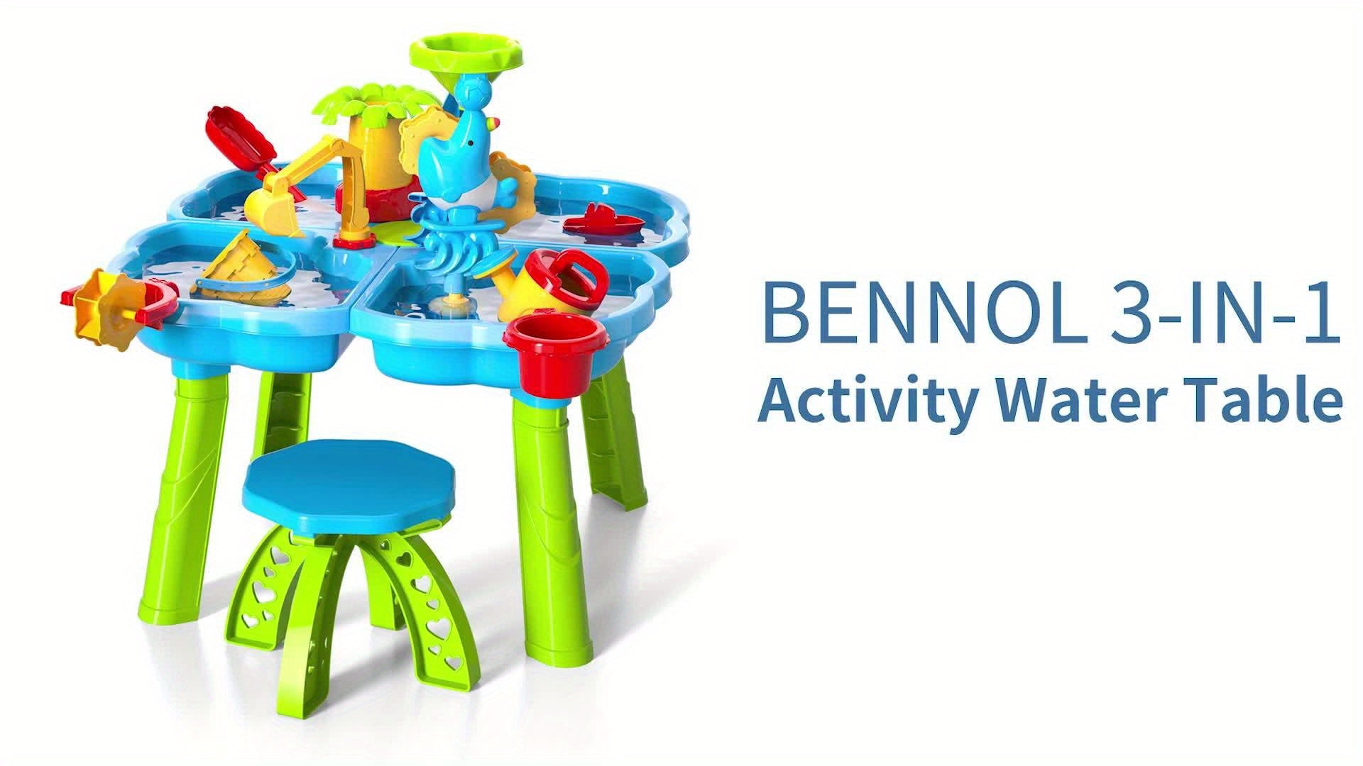 Water and Beach Four-leaf Clover Shape Table Toys, Summer Outdoor Activity for Youngsters Youngsters Boys and Girls