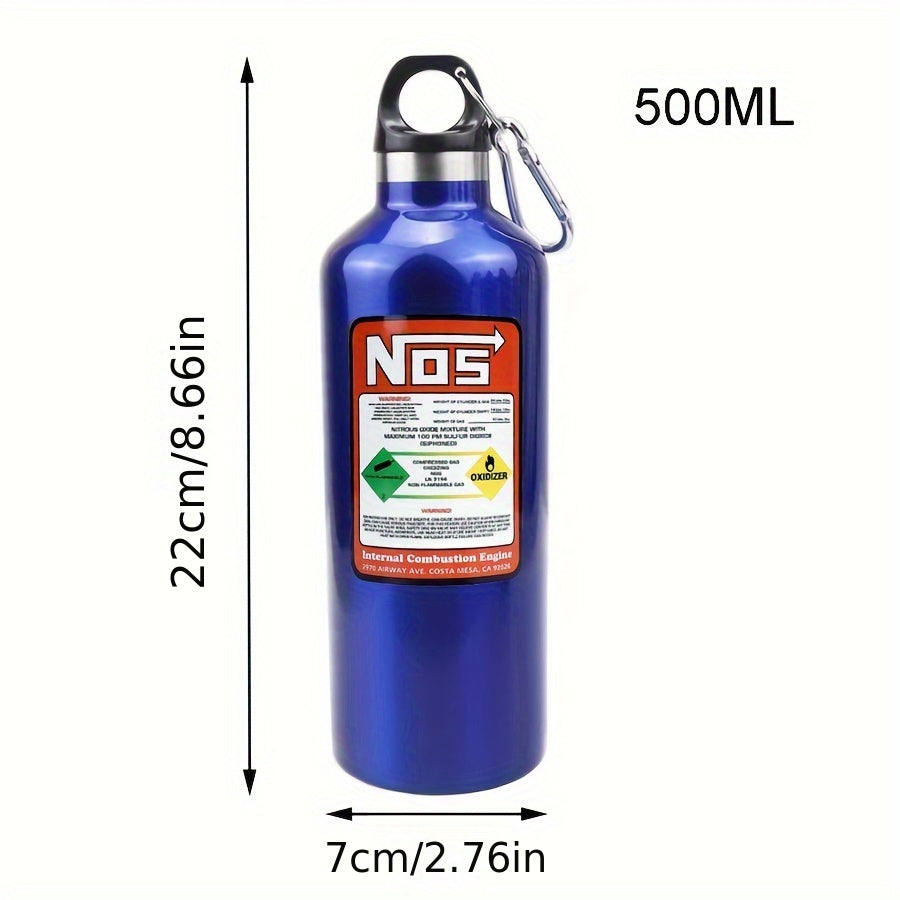 Bicycle Insulation Cup, NOS Nitrogen Cylinder Vacuum Stainless Steel Kettle, 16.91oz High-capacity Travel Sports Bottle Water Cup