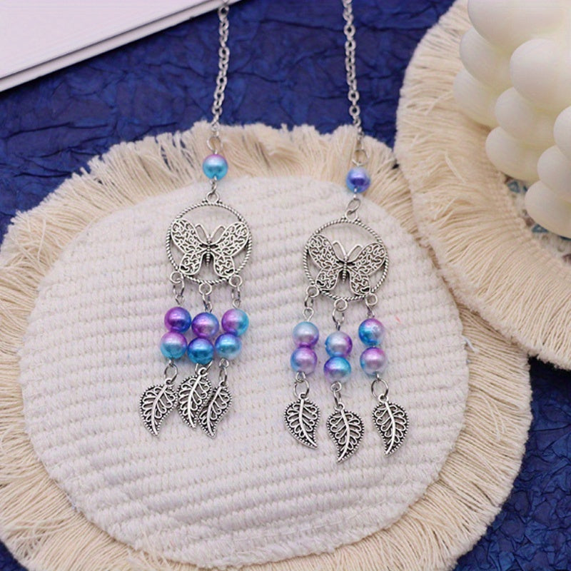 Beautiful Dreamcatcher Car Rear-view Mirror Pendant - Colorful Bead Wind Chime Ornaments